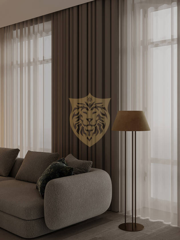 Fon Perde - Kahverengi